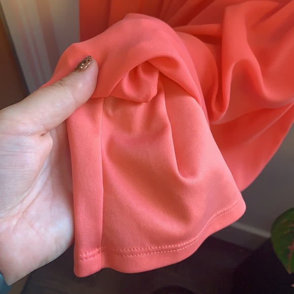 Forever21 Coral Dress with Lace - Picture 6 of 7